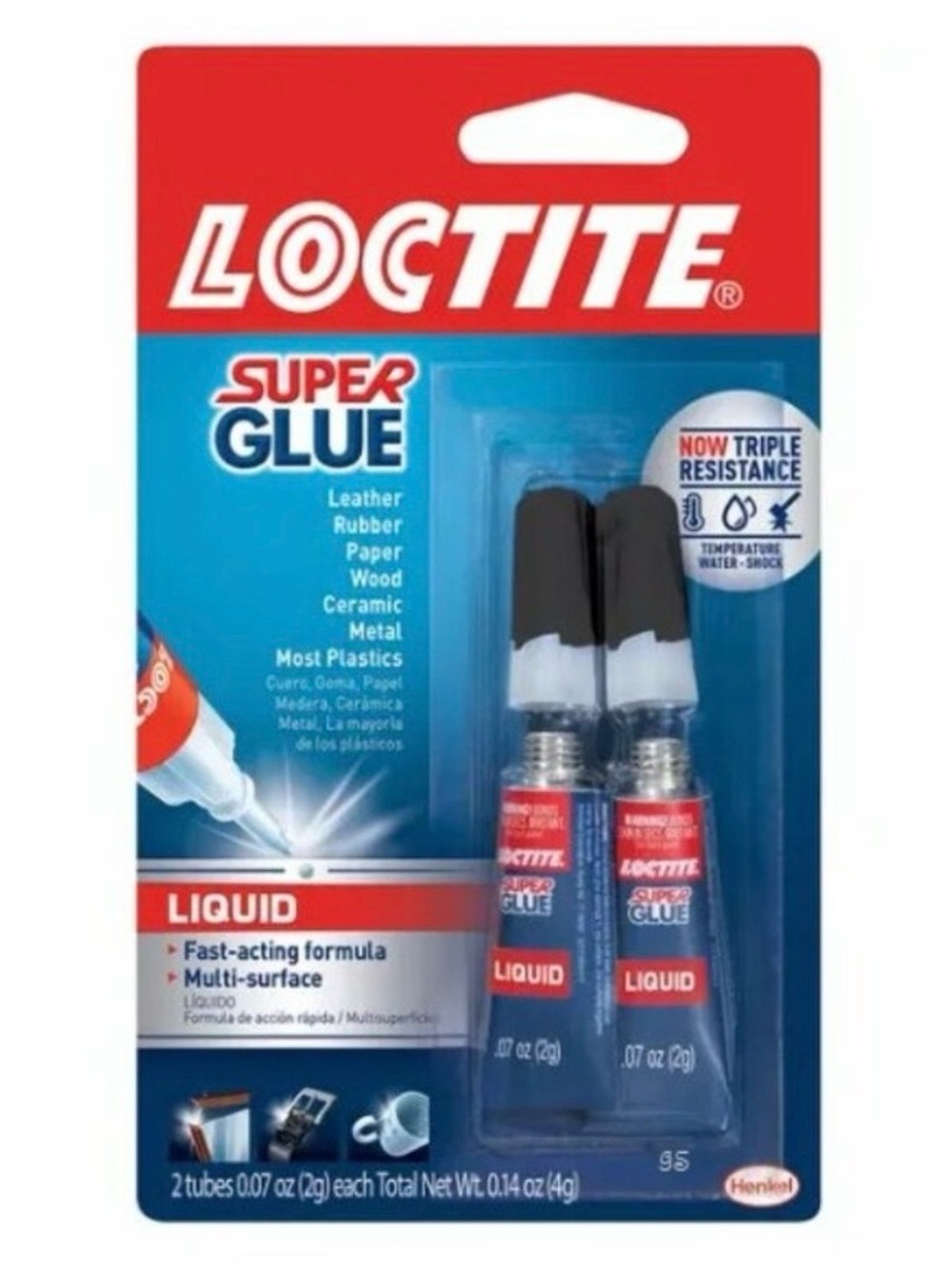 Free w/ Purchase - LOCTITE Super Glue Liquid – 2 Pack, Clear, 2g Tubes – NWT